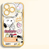 Snoopy Y2K Clear TPU Phone Case for iPhone